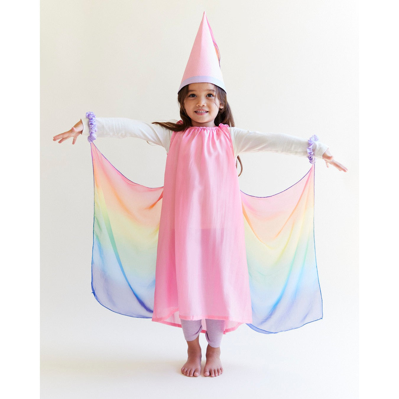 Sarah's Silks Fairy Dress - Pink and Rainbow-Sarah's Silks-Modern Rascals