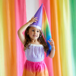 Sarah's Silks Hat - Purple & Rainbow-Sarah's Silks-Modern Rascals