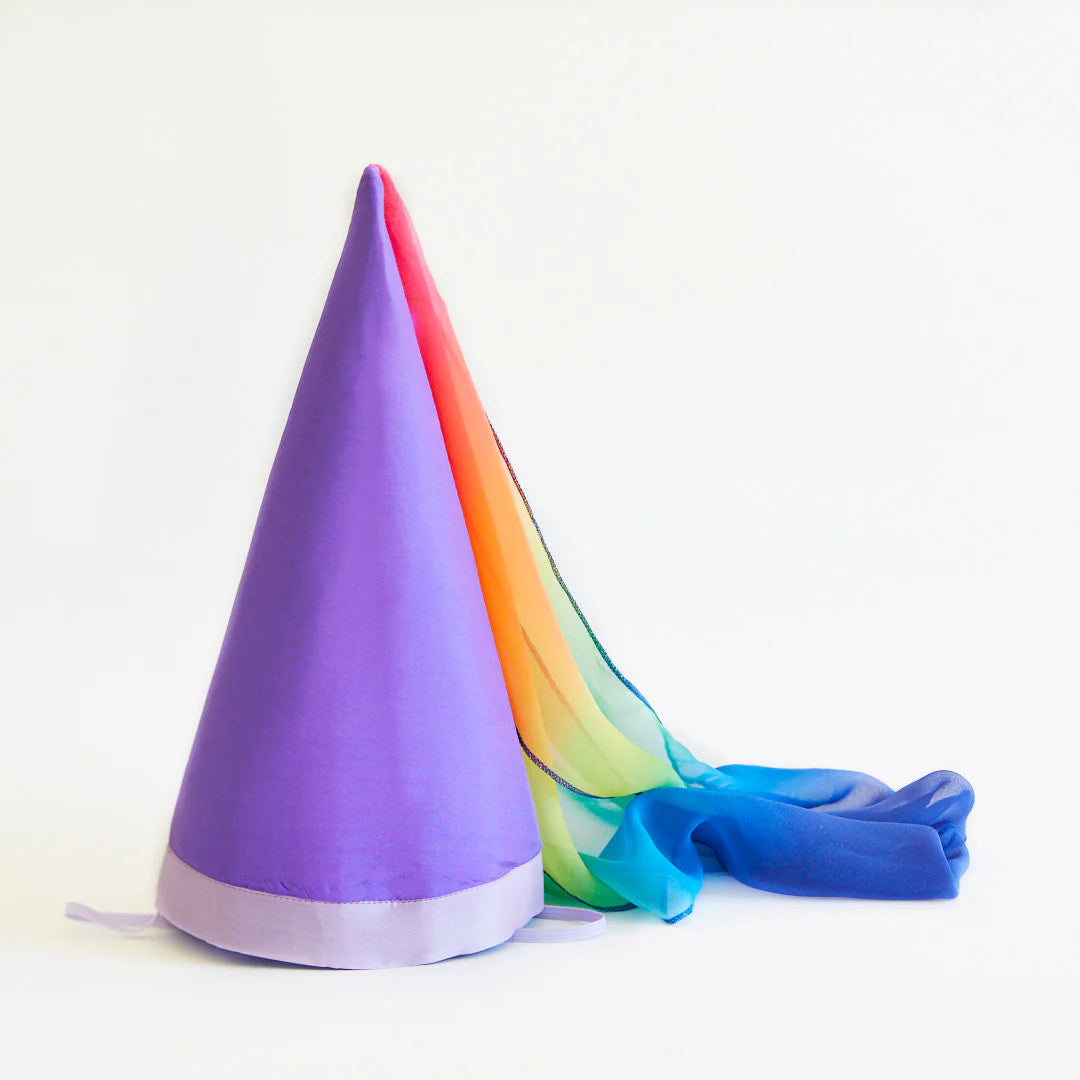 Sarah's Silks Hat - Purple & Rainbow-Sarah's Silks-Modern Rascals