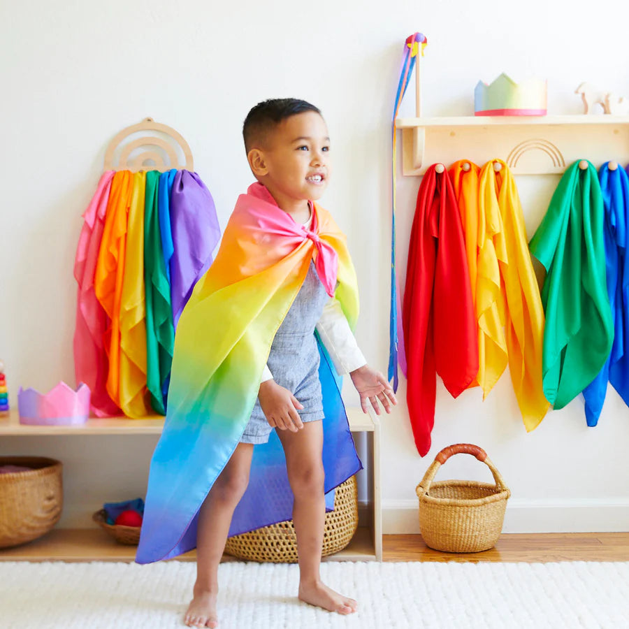 Sarah's Silks HEAVY Rainbow Playsilk-Sarah's Silks-Modern Rascals