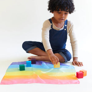 Sarah's Silks Mini Playsilk - Rainbow-Sarah's Silks-Modern Rascals