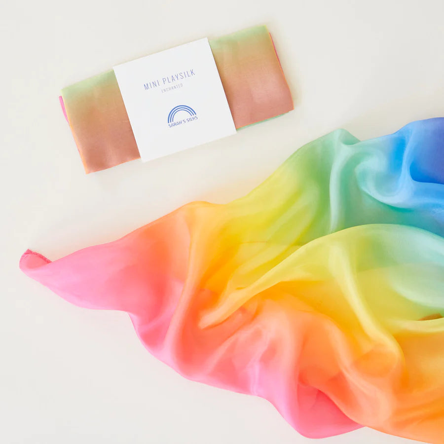 Sarah's Silks Mini Playsilk - Rainbow-Sarah's Silks-Modern Rascals