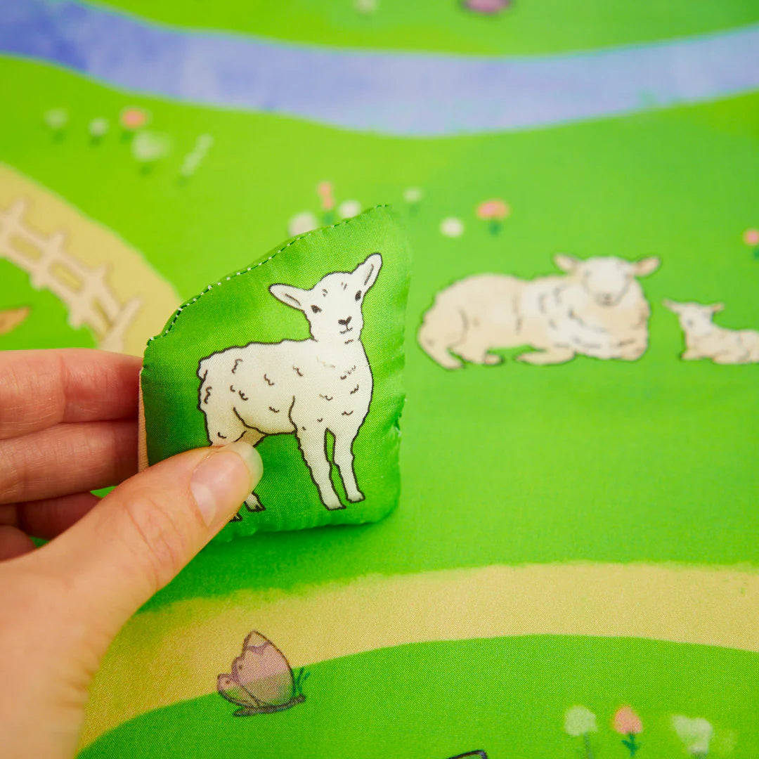 Sarah's Silks On The Farm Playmap And Stuffed Animals Set-Sarah's Silks-Modern Rascals