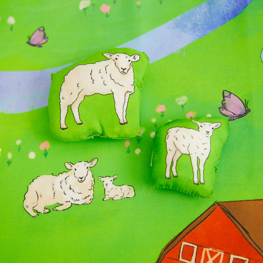 Sarah's Silks On The Farm Playmap And Stuffed Animals Set-Sarah's Silks-Modern Rascals