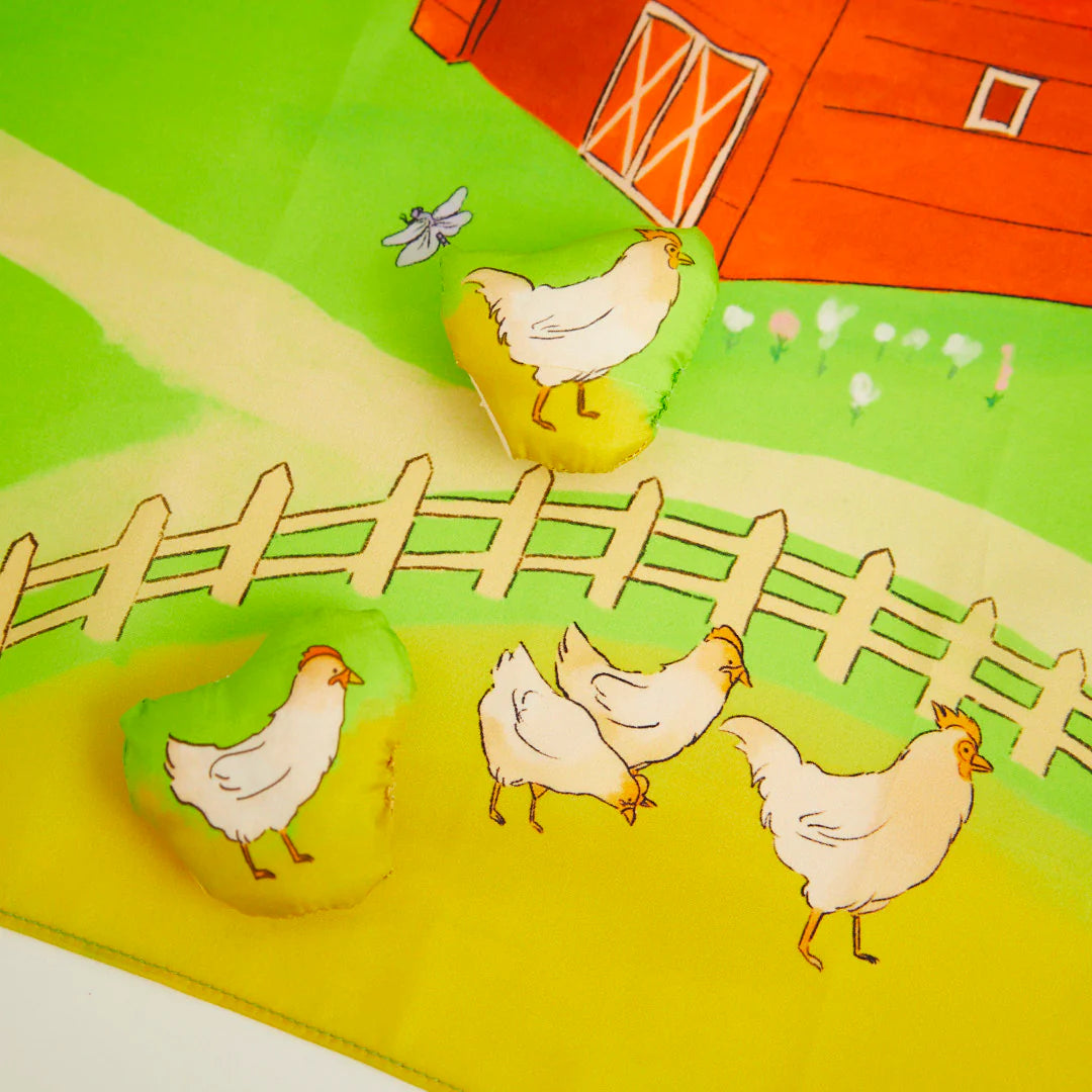 Sarah's Silks On The Farm Playmap And Stuffed Animals Set-Sarah's Silks-Modern Rascals