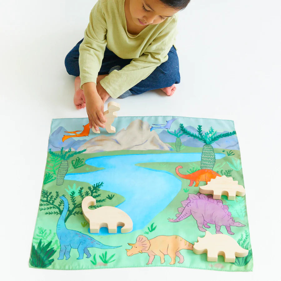 Sarah's Silks Playmap - Dinosaur-Sarah's Silks-Modern Rascals