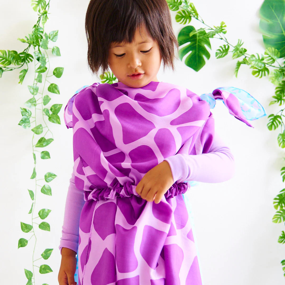 Sarah's Silks Playsilk - Purple Giraffe-Sarah's Silks-Modern Rascals