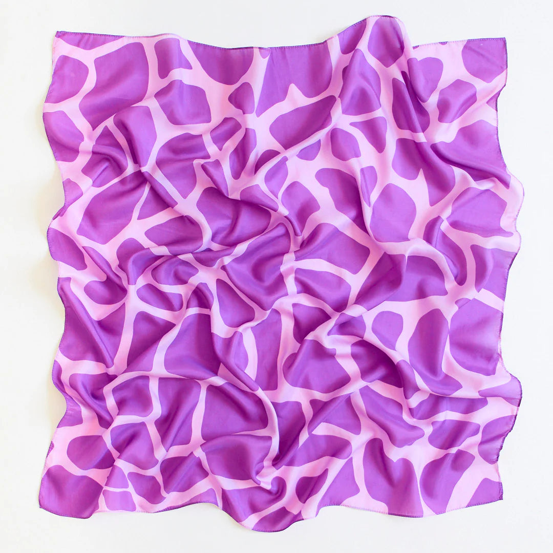 Sarah's Silks Playsilk - Purple Giraffe-Sarah's Silks-Modern Rascals