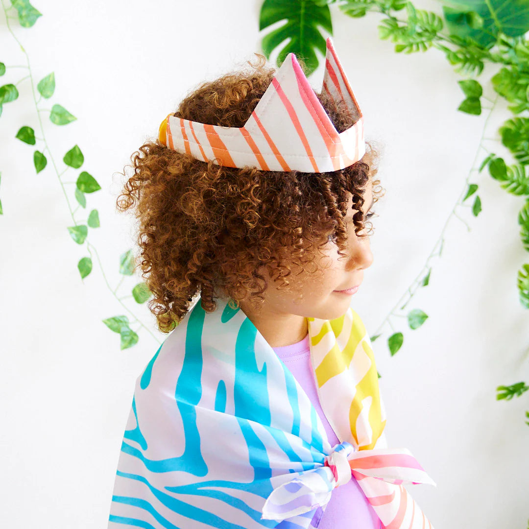 Sarah's Silks Rainbow Zebra Ears-Sarah's Silks-Modern Rascals