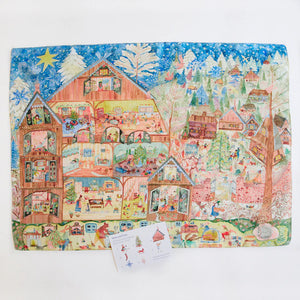 Sarah's Silks Seek and Find Playsilk - Christmas in the Dollhouse-Sarah's Silks-Modern Rascals