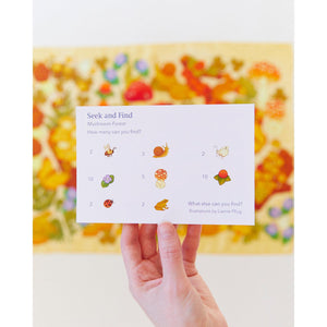 Sarah's Silks Seek and Find Playsilk - Mushroom-Sarah's Silks-Modern Rascals