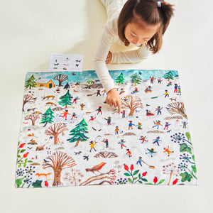 Sarah's Silks Seek and Find Playsilk - Snowy Day-Sarah's Silks-Modern Rascals