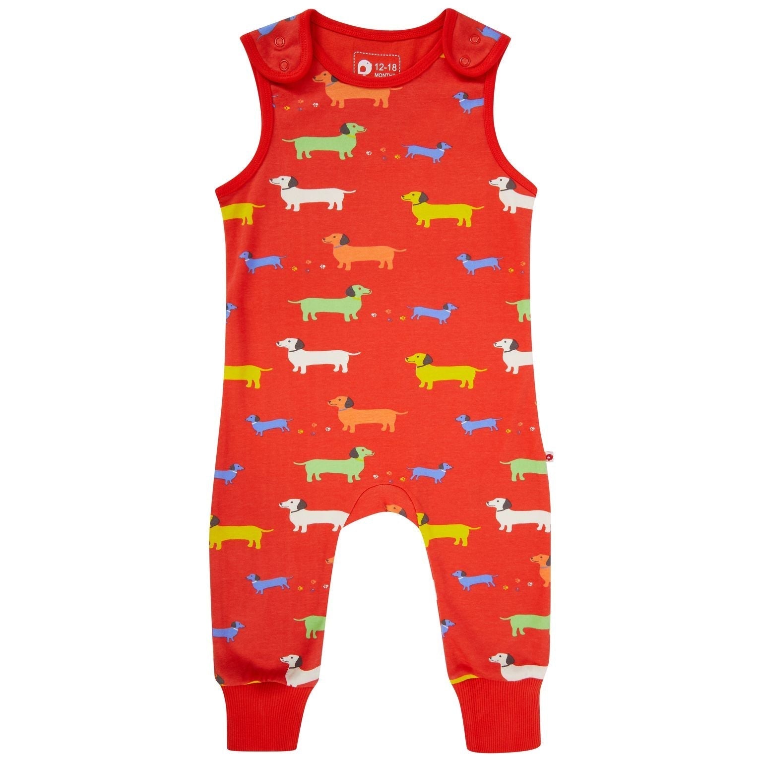 Sausage Dog Dungarees - 1 Left Size 18-24 months-Piccalilly-Modern Rascals