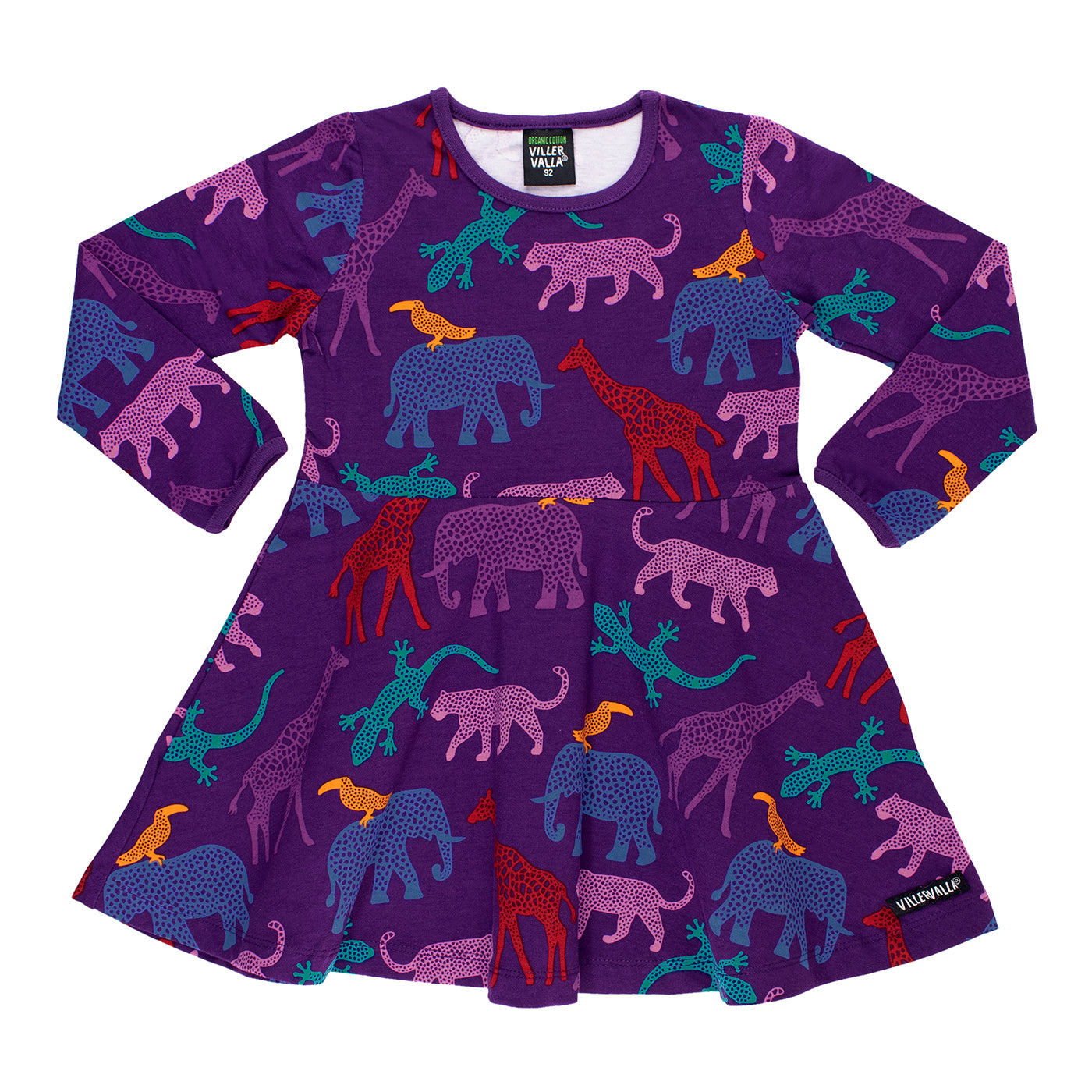 Savannah Print Half Circle Dress - Grape-Villervalla-Modern Rascals