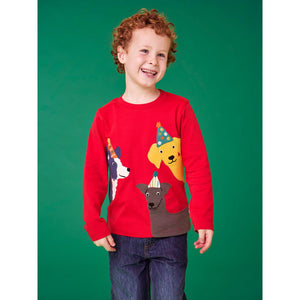 Scarlet / Dogs Adventure Circular Top-Frugi-Modern Rascals