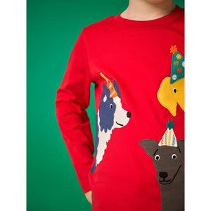 Scarlet / Dogs Adventure Circular Top-Frugi-Modern Rascals