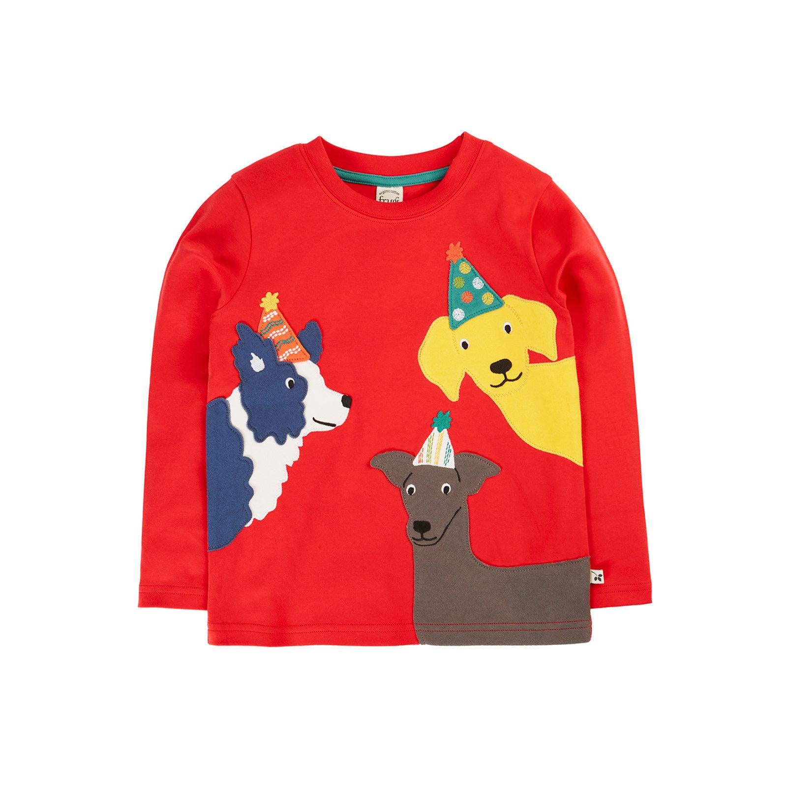 Scarlet / Dogs Adventure Circular Top-Frugi-Modern Rascals