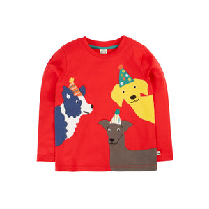 Scarlet / Dogs Adventure Circular Top-Frugi-Modern Rascals