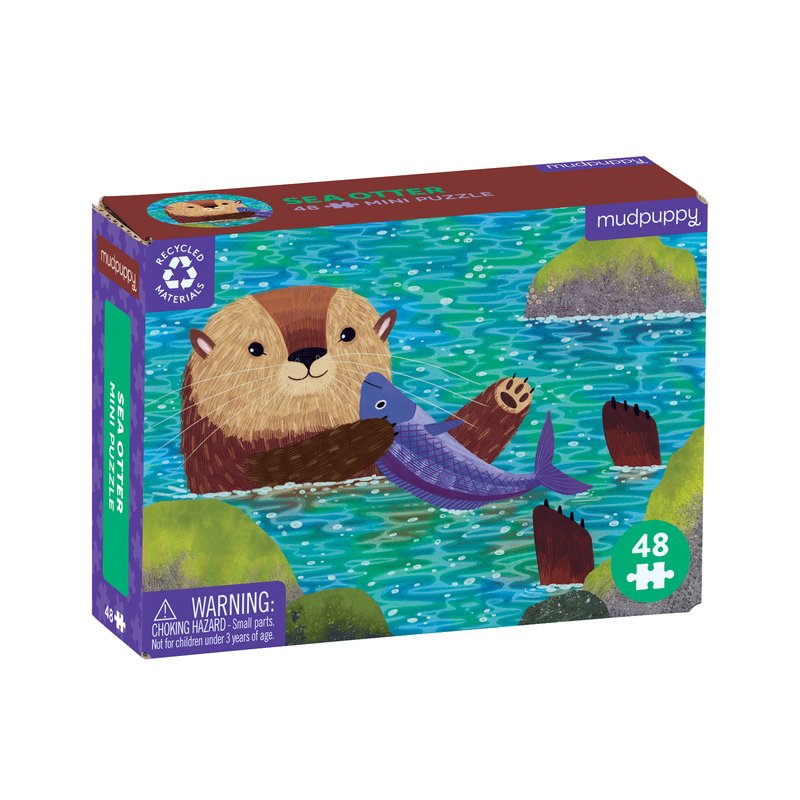 Sea Otter Mini Puzzle - 48 pieces-Mudpuppy-Modern Rascals