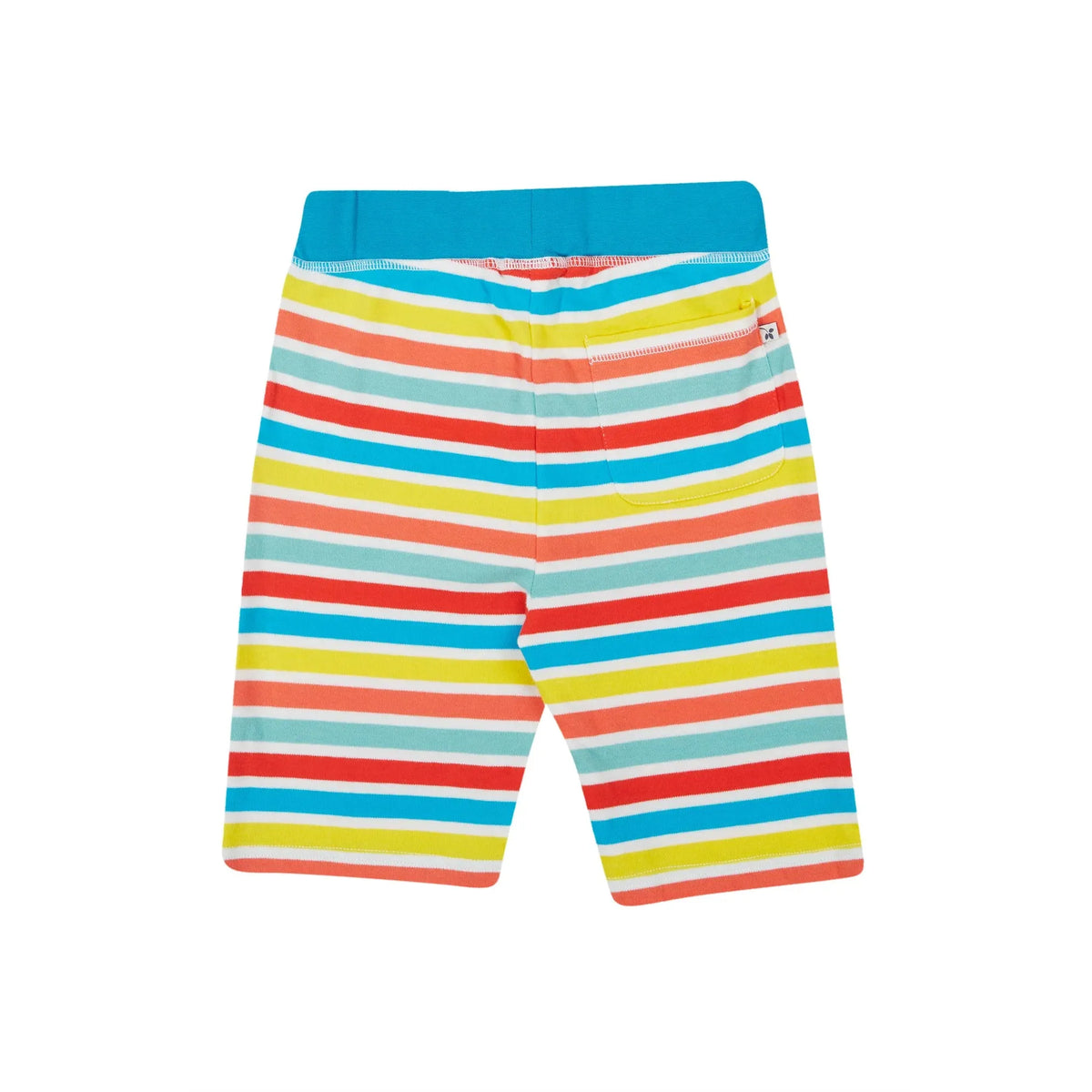 Sea Rainbow Stripe Sunny Shorts-Frugi-Modern Rascals
