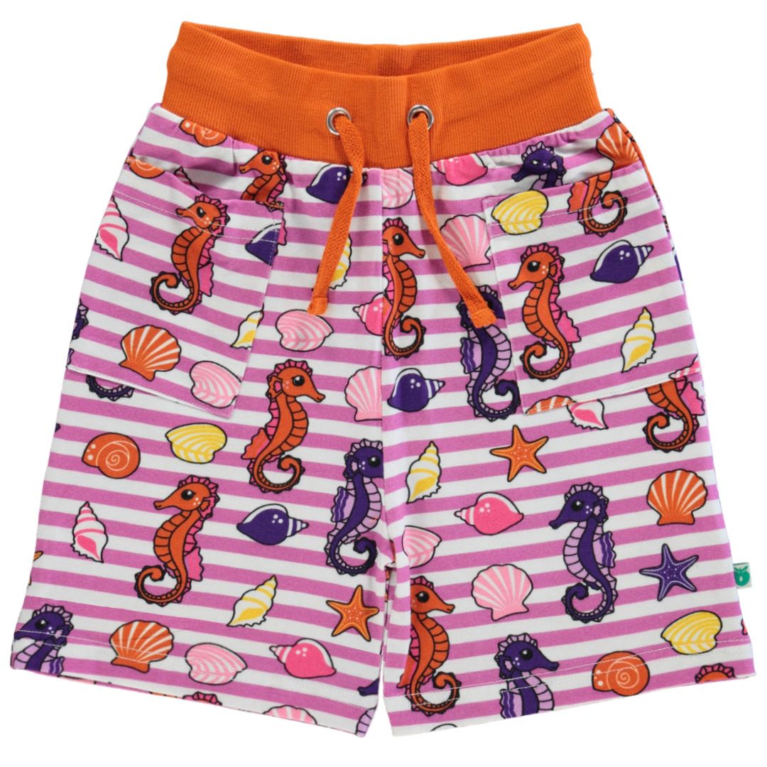 Seahorse Shorts in Spring Pink - 1 Left Size 4-5 years-Smafolk-Modern Rascals