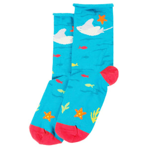 Sealife Roly Bamboo Socks - 3 Pack - 2 Left Size 4-6 years-Frugi-Modern Rascals