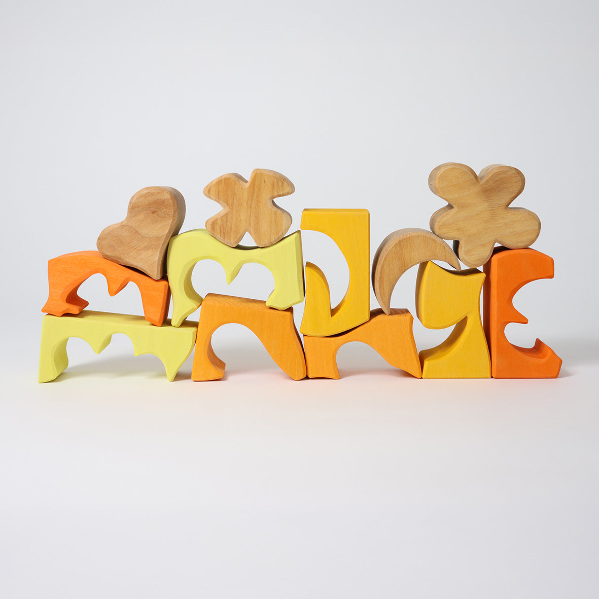 SECONDS - Grimm's Building Set Creative Puzzle - Yellow Shapes-Warehouse Find-Modern Rascals