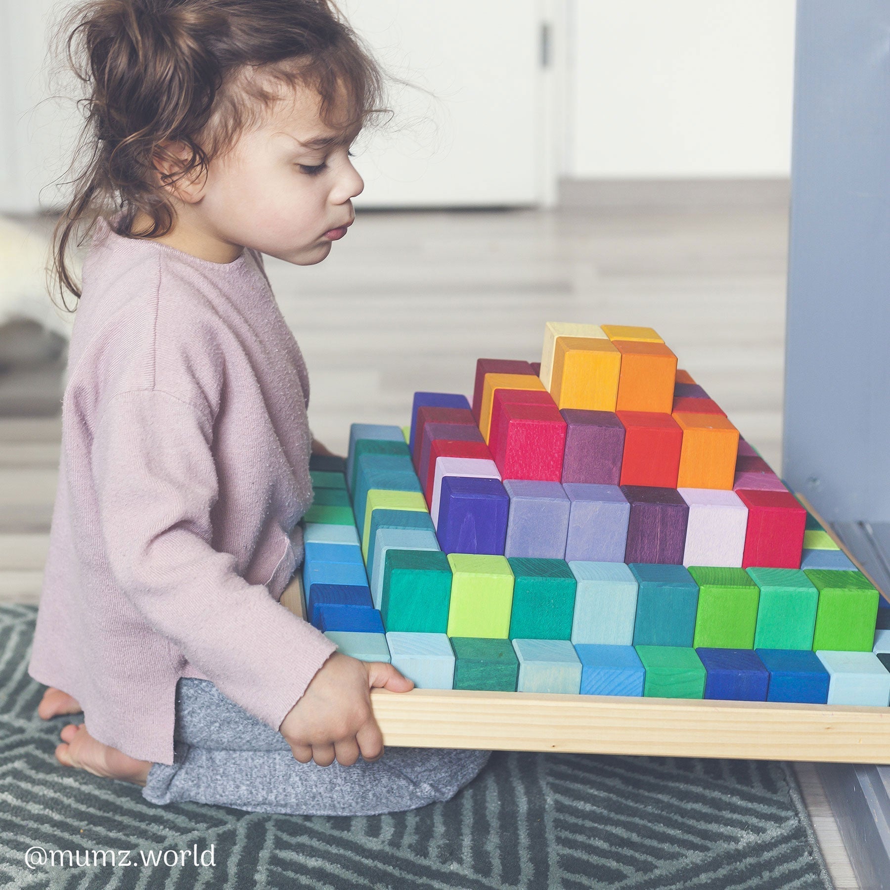 SECONDS - Grimm's Large Stepped Pyramid Building Set - 4cm Scale-Warehouse Find-Modern Rascals