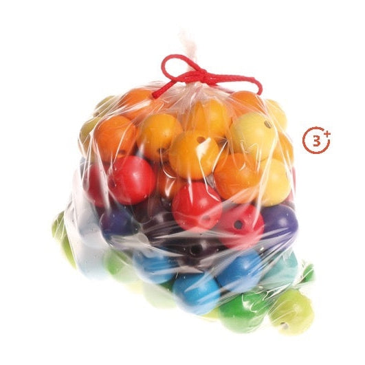 SECONDS - Grimm's Rainbow 30mm Beads - 96 pieces-Warehouse Find-Modern Rascals