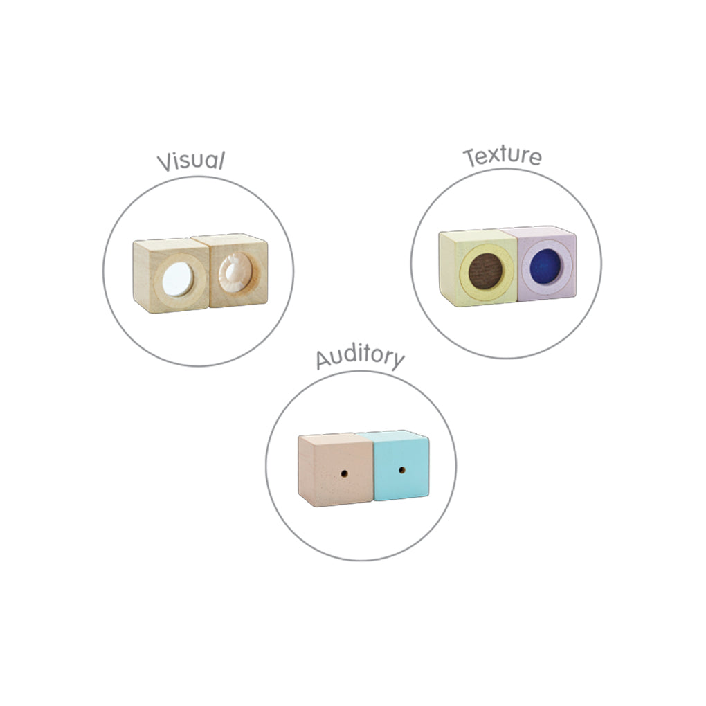 Sensory Blocks - Pastel-PlanToys-Modern Rascals