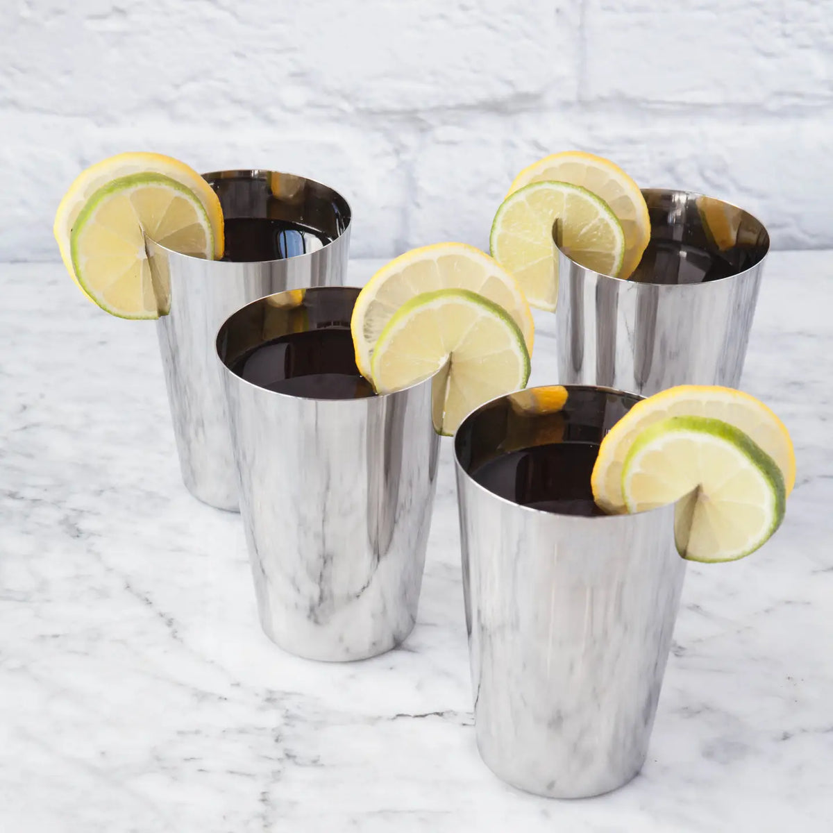 Set of Four 300ml Cups-Dalcini Stainless-Modern Rascals