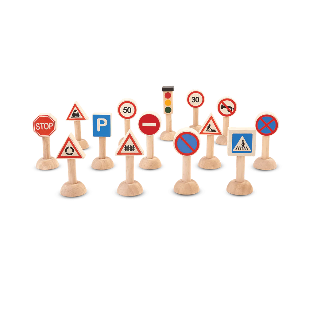 Set of Traffic Signs & Lights-PlanToys-Modern Rascals