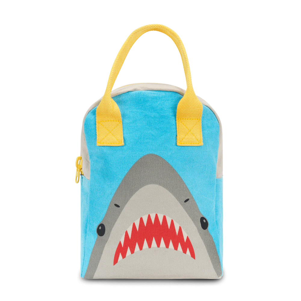 Shark Zippered Lunch Bag-Fluf-Modern Rascals