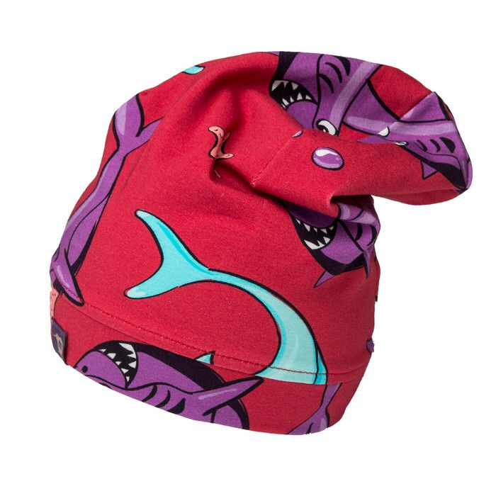 Sharks Beanie - Red-Mullido-Modern Rascals