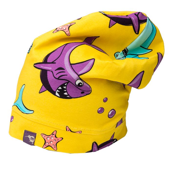 Sharks Beanie - Yellow-Mullido-Modern Rascals
