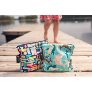 Sharks Reusable Snack Bag - Large-Colibri-Modern Rascals