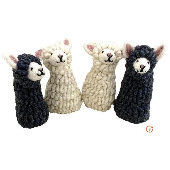Sheep Finger Puppets - 4 pieces-Papoose-Modern Rascals