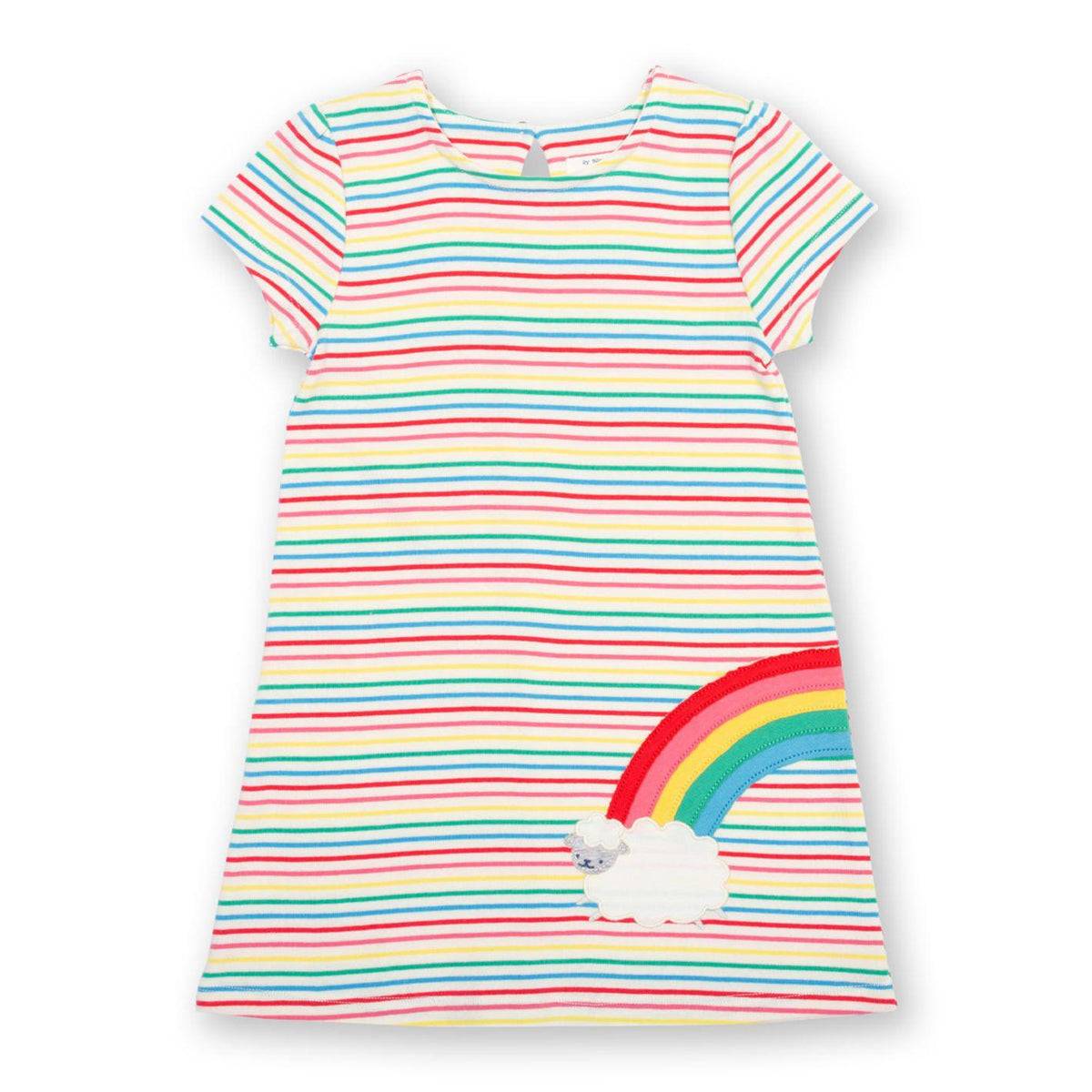 Sheepy Rainbow Short Sleeve Dress - 1 Left Size 2-3 years-Kite-Modern Rascals