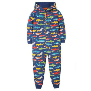 Shiver of Sharks Switch Big Snuggle Suit-Frugi-Modern Rascals