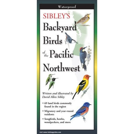 Sibley's Backyard Birds of the Pacific Northwest - Folding Guide-Nimbus Publishing-Modern Rascals