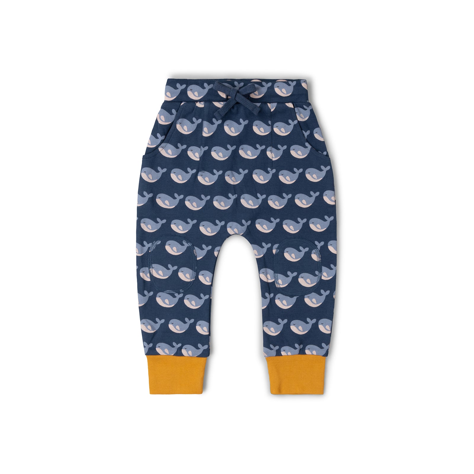 Singing Whales Organic Comfy Joggers-Little Green Radicals-Modern Rascals