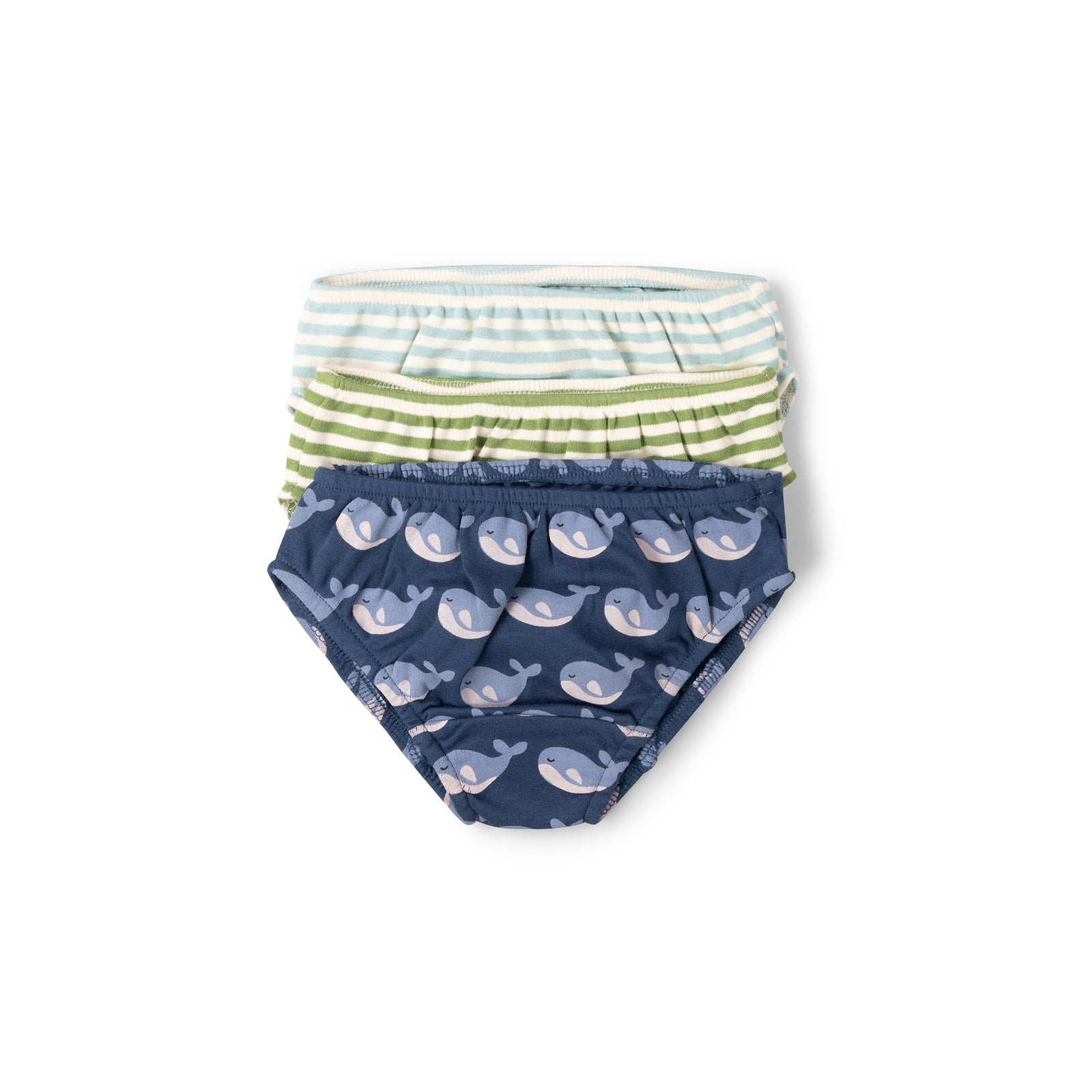 Singing Whales Organic Underwear Set - 3 Pack-Little Green Radicals-Modern Rascals