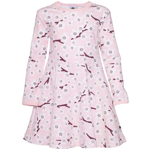 SINNA Long Sleeve Dress - Cherry Blossom in Soft Pink - 1 Left Size 4-5 years-PaaPii-Modern Rascals