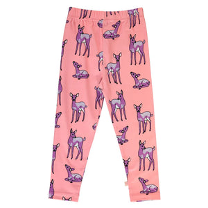Smafolk Deer Leggings in Rose - 4-5 Years (110cm)-Warehouse Find-Modern Rascals