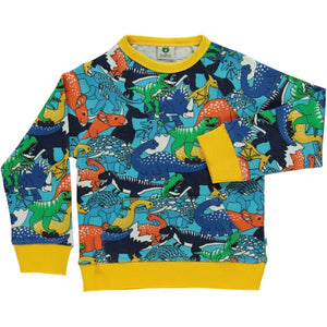 Smafolk Dinosaur Sweatshirt - 5-6 Years (116cm)-Warehouse Find-Modern Rascals