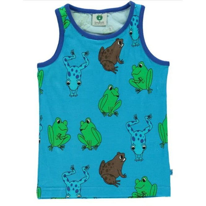 Smafolk Frogs Tank Top - Size 11-12 Years-Warehouse Find-Modern Rascals