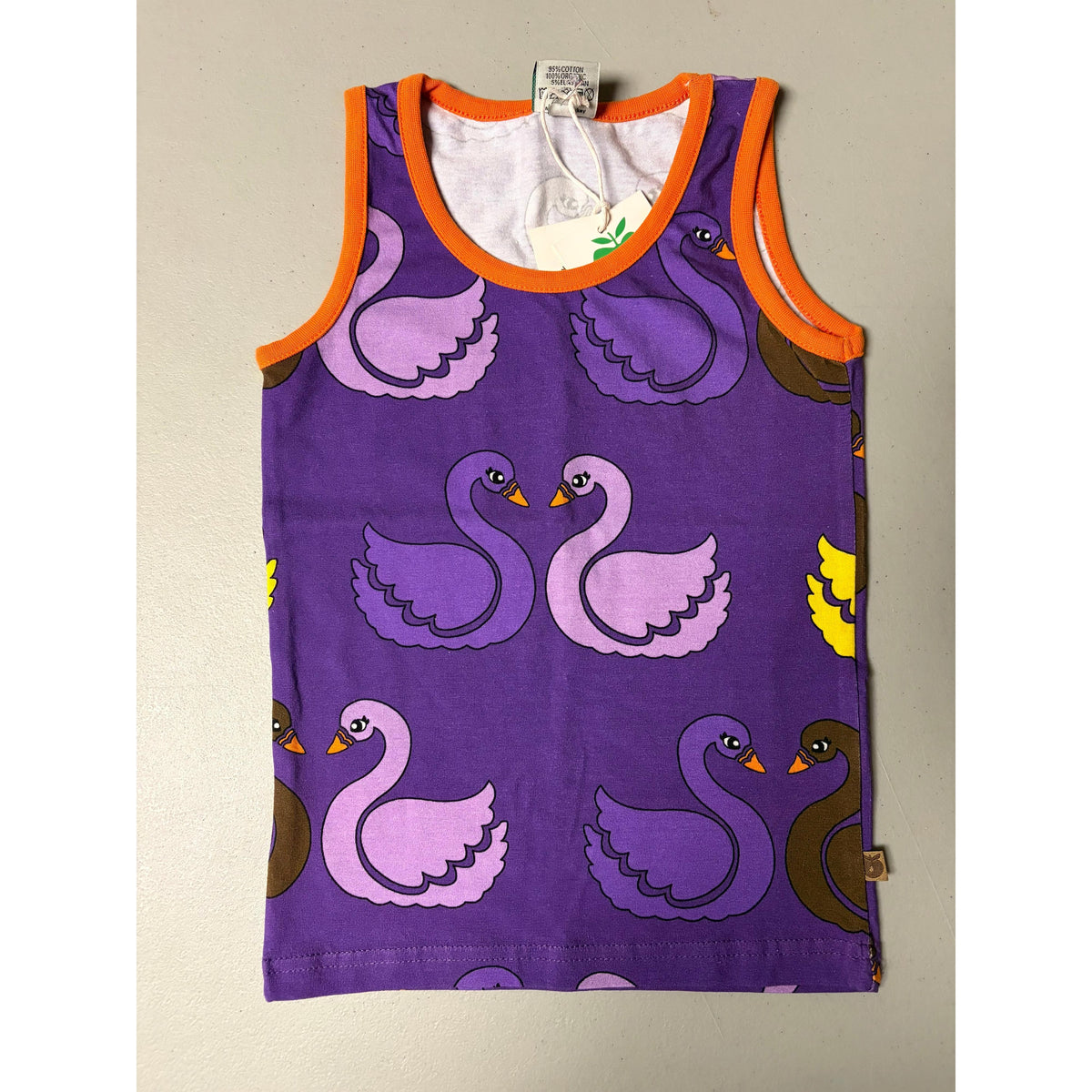 Smafolk Swan Tank Top - Size 4-5 Years (110cm)-Warehouse Find-Modern Rascals