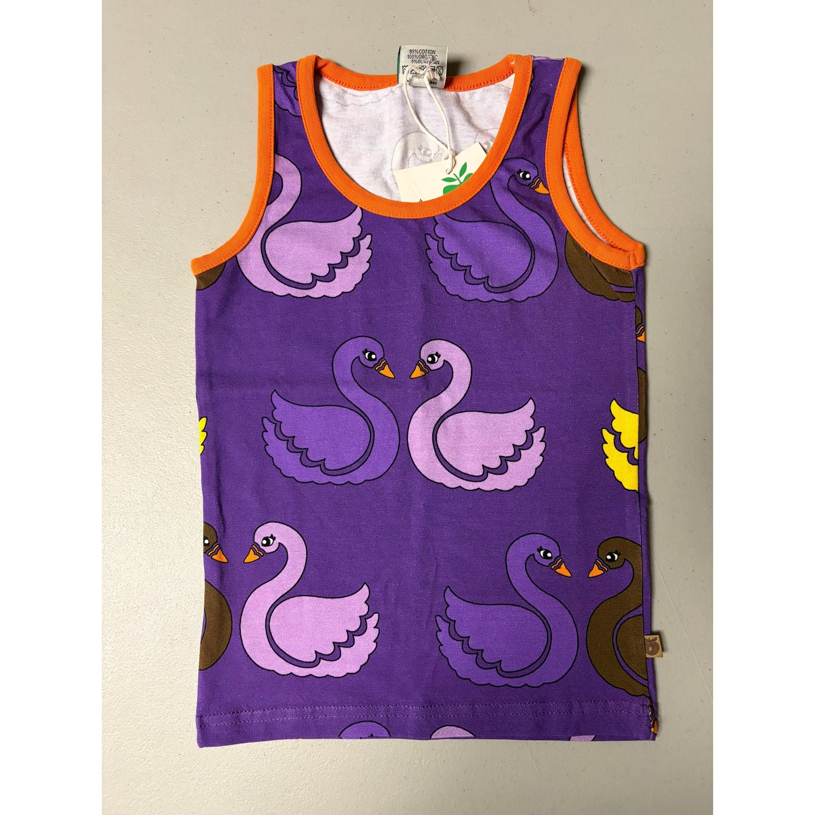 Smafolk Swan Tank Top - Size 4-5 Years (110cm)-Warehouse Find-Modern Rascals