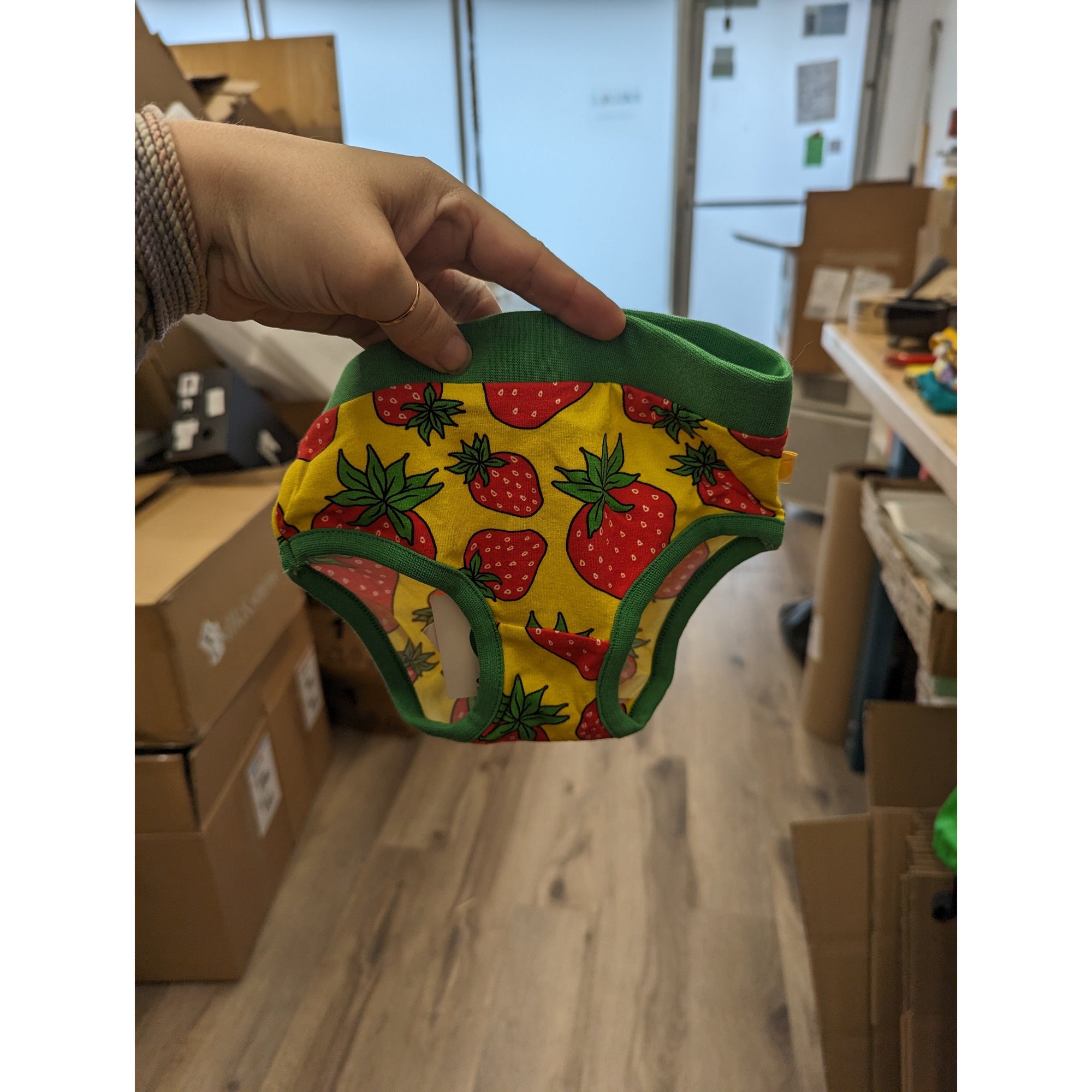 Smafolk Yellow Strawberry Briefs in 1-2 years / 92cm-Warehouse Find-Modern Rascals
