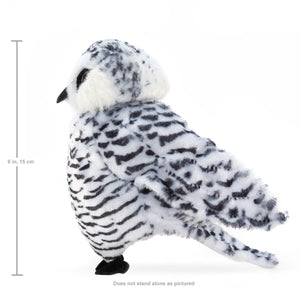 Small Snowy Owl Puppet-Folkmanis Puppets-Modern Rascals